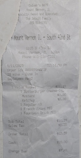 Photo of Culver’s - 1105 S 42nd St, Mt Vernon, IL 62864