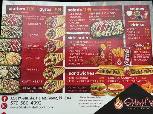 Photo of SHAHS HALAL FOOD MOUNT POCONO - 3236 PA-940 UNIT-119, Mt Pocono, PA 18344