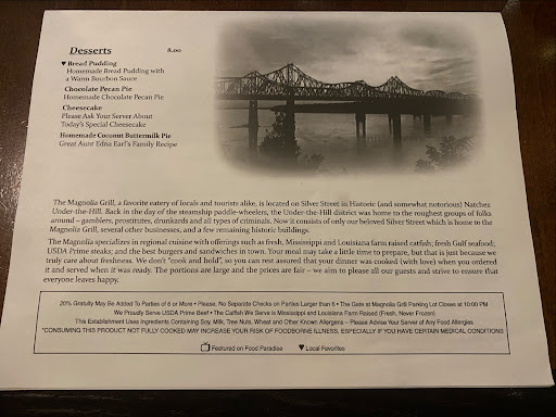 Photo of Magnolia Grill - 49 Silver St, Natchez, MS 39120