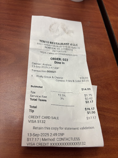 Photo of Ten10 Restaurant - Hampton Blvd - 8401 Hampton Blvd Ste 10, Norfolk, VA 23505