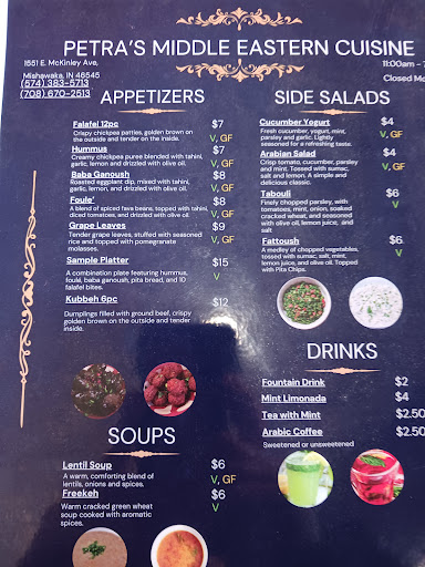 Photo of Petra’s Middle Eastern Cuisine - 1551 E McKinley Ave, Mishawaka, IN 46545