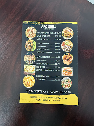 Photo of AFC GRILL (Afghan Halal Kitchen) - 982 Main St, Springfield, MA 01105