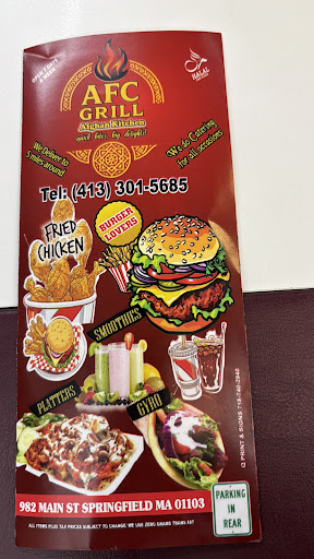 Photo of AFC GRILL (Afghan Halal Kitchen) - 982 Main St, Springfield, MA 01105