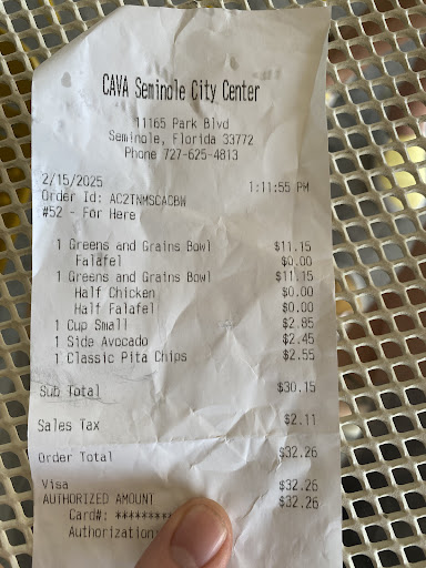 Photo of CAVA - 11165 Park Blvd, Seminole, FL 33772