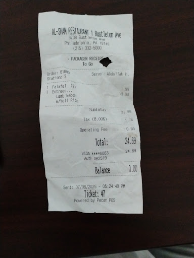 Photo of Al-Sham Restaurant 1 - 6738 Bustleton Ave, Philadelphia, PA 19149