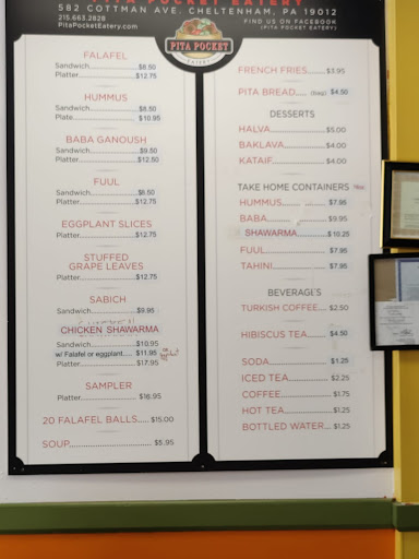 Photo of Pita Pocket Eatery - 582 Cottman Ave, Cheltenham, PA 19012