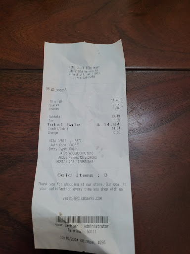 Photo of Pine Bluff Food Mart - 3402 Old Warren Rd #5654, Pine Bluff, AR 71603