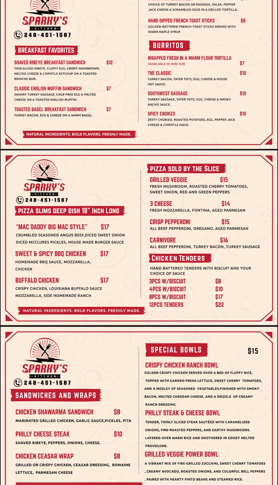 Photo of Sparky’s kitchen - 1500 S Opdyke Rd, Pontiac, MI 48341