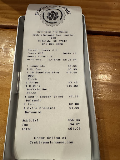 Photo of Crabtree Ale House - At the lower level by Macy’s wing . Under neath the food court, 4325 Glenwood Ave Suite 1040, Raleigh, NC 27612