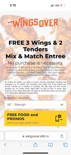 Photo of Wings Over Raleigh - 2900 Hillsborough St, Raleigh, NC 27607