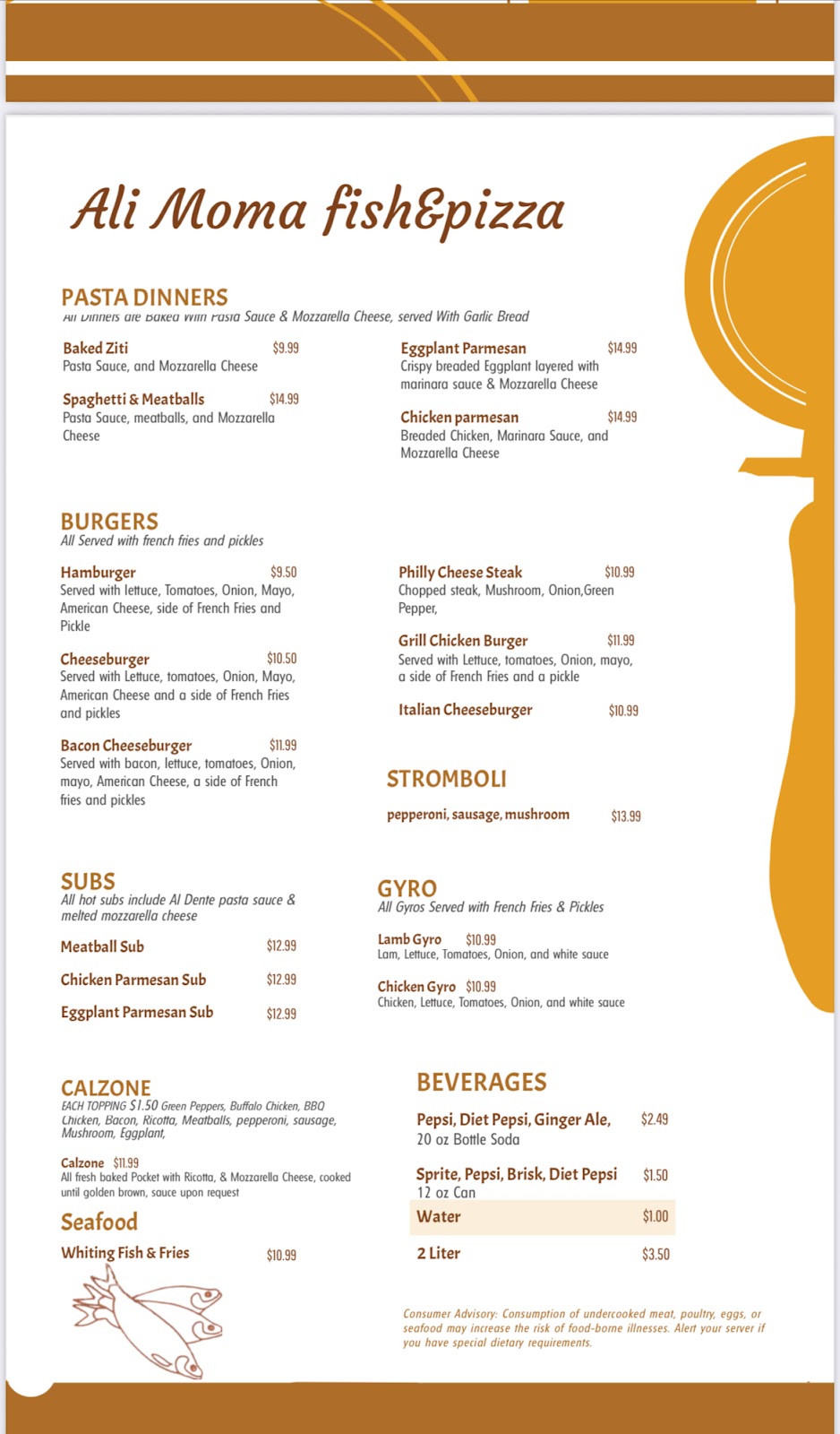 Photo of Ali moma fish & pizza - 263 S Pearl St, Albany, NY 12202