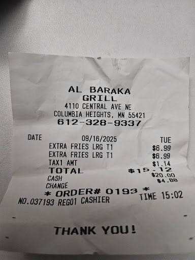 Photo of Al Baraka Grill - 4110 Central Ave NE suite 210, Columbia Heights, MN 55421