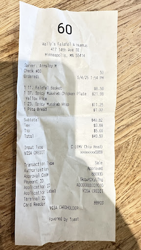 Photo of Wally's Falafel and Hummus - 417 14th Ave SE, Minneapolis, MN 55414