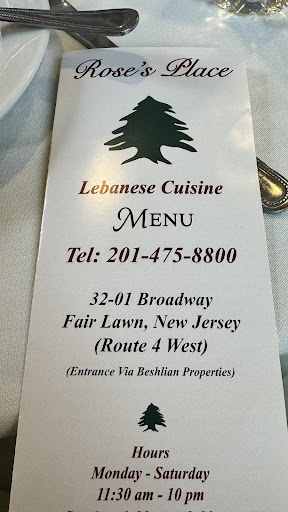 Photo of Rose's Place: Lebanese Cuisine - 32-01 Broadway, Fair Lawn, NJ 07410
