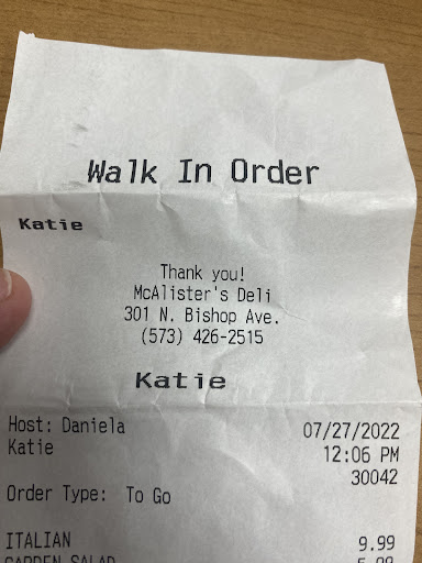 Photo of McAlister's Deli - 301 N Bishop Ave, Rolla, MO 65401