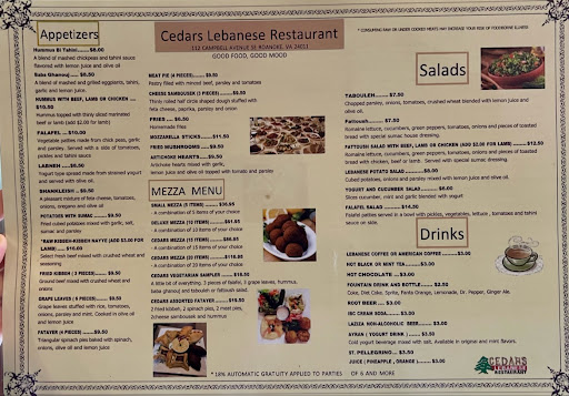 Photo of Cedars Lebanese Restaurant - 112 Campbell Ave SE, Roanoke, VA 24011