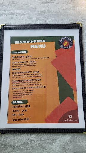 Photo of 525 Shawarma - 2445 E Washington Ave Ste 104, Vinton, VA 24179
