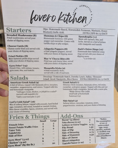 Photo of Fovero Greek & Homestyle Kitchen - 839 Tara Plaza, Papillion, NE 68046