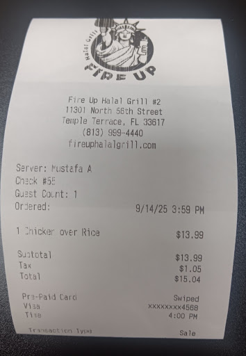 Photo of Fire Up Halal Grill - 11301 N 56th St suite 12, Temple Terrace, FL 33617