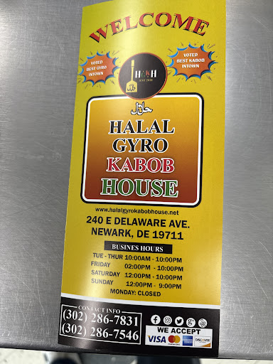 Photo of Halal Gyro Kabob House - 240 E Delaware Ave, Newark, DE 19711