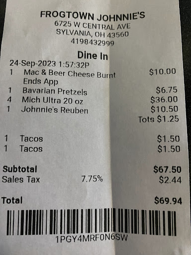 Photo of Frogtown Johnnie's - Toledo, OH - 6725 Central Ave, Toledo, OH 43617