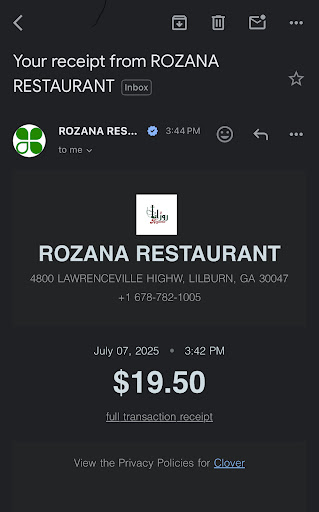 Photo of Rozana Restaurant and Hookah Lounge - 4800 Lawrenceville Hwy Ste A1, Lilburn, GA 30047