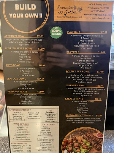 Photo of Rosewater Middle Eastern Grill ماء ورد - 808 Liberty Ave, Pittsburgh, PA 15222