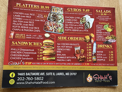Photo of Shah’s Halal Food - 1474 North Point Dr, Reston, VA 20194