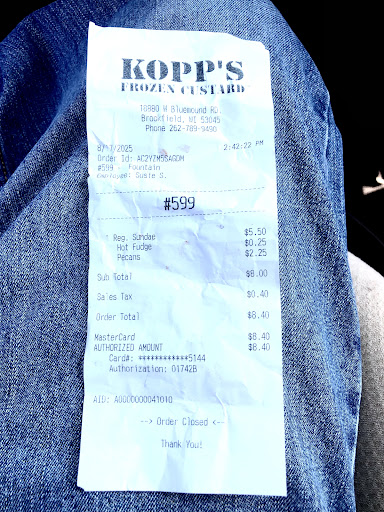 Photo of Kopp's Frozen Custard | Brookfield - 18880 W Bluemound Rd, Brookfield, WI 53045