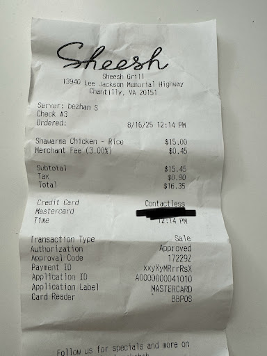 Photo of Sheesh Grill - Chantilly - 13940 Lee Jackson Memorial Hwy Service Rd, Chantilly, VA 20151