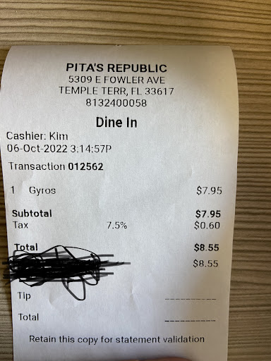 Photo of Pita's Republic - 5309 E Fowler Ave, Temple Terrace, FL 33617