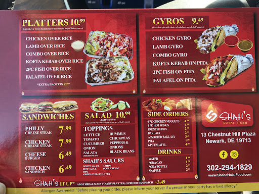 Photo of Shah's Halal Food - 13 Chestnut Hill Plaza, Newark, DE 19713