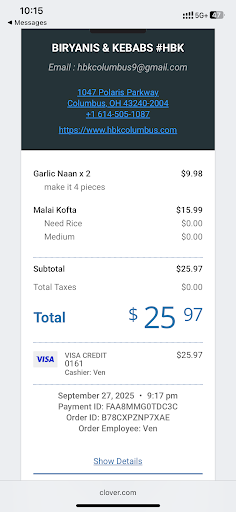 Photo of House of Biryanis and Kebabs - 1047 Polaris Pkwy, Columbus, OH 43240