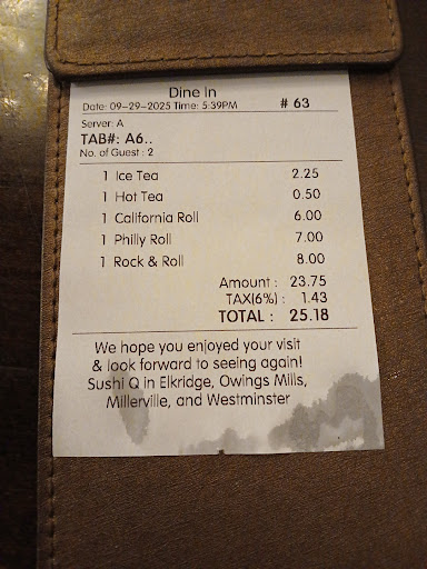 Photo of Sushi Q Westminster - 250 Englar Rd Ste 1, Westminster, MD 21157