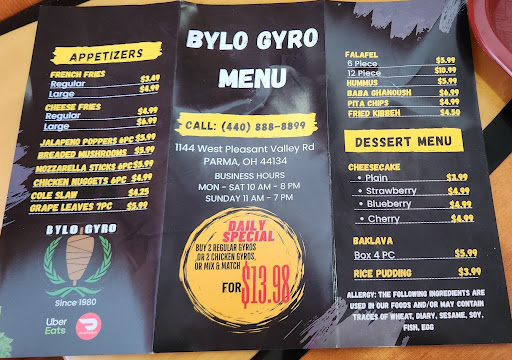 Photo of Bylo Gyro Parma - 1144 W Pleasant Valley Rd, Parma, OH 44134