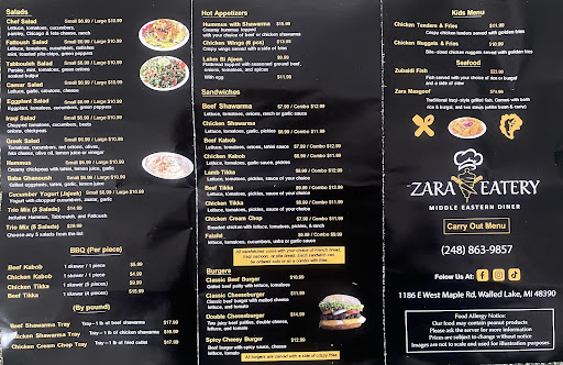 Photo of Zara Eatery - 1186 E West Maple Rd, Walled Lake, MI 48390